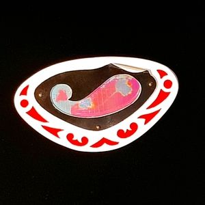 Unique Brooch handmade & signed 1987